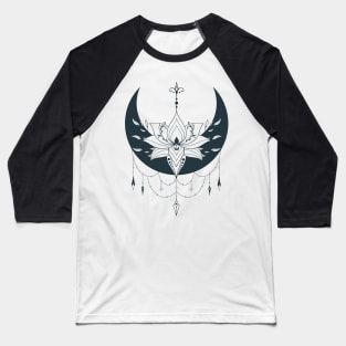 Hand Drawn Mystical Moon Baseball T-Shirt